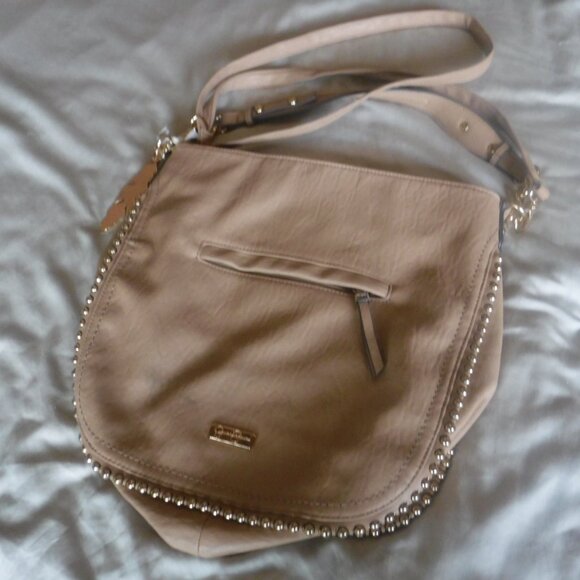 JESSICA SIMPSON DESIGNER LARGE HOBO BAG TOTE CROSSBODY PURSE W/ADJUSTABLE STRAP - Picture 1 of 11